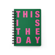 THIS IS THE DAY | SAMPLE NOTEBOOK | green/pink